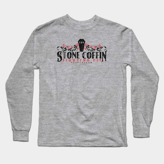 The Stone Coffin Fighting Pit (Variant) Long Sleeve T-Shirt by huckblade